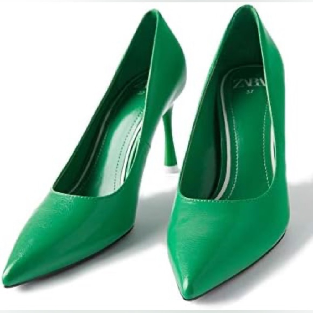 Zara Women's Vibrant Green Heels